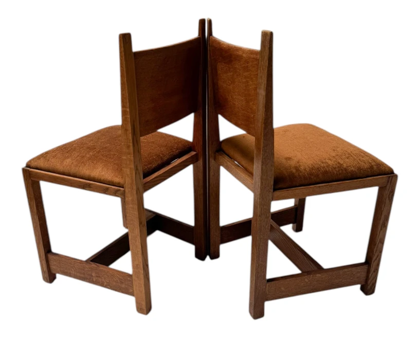 Two Art Deco Modernist Side Chairs by Hendrik Wouda for Pander, 1924